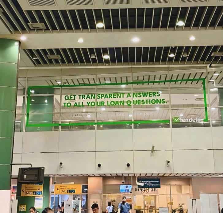 Lendela's ad installations are now live at the MRT and LRT stations
