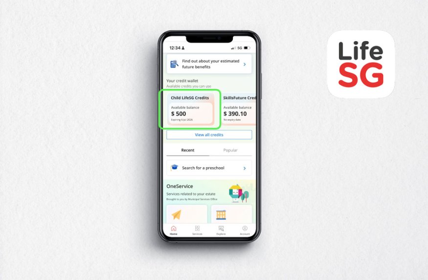 Life sg login LifeSG credits for children