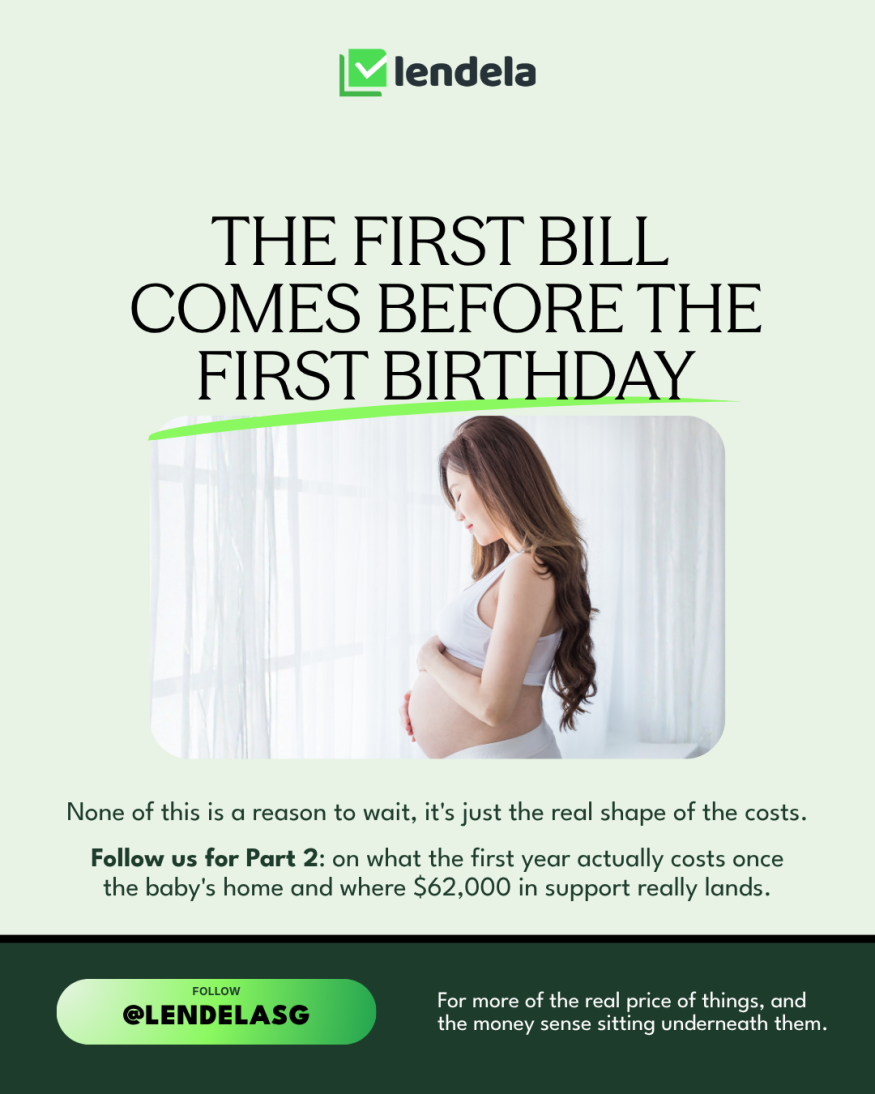 Closing card from The Real Price Of series by Lendela: knowing which year the support actually lands in, and what it doesn't yet cover.
