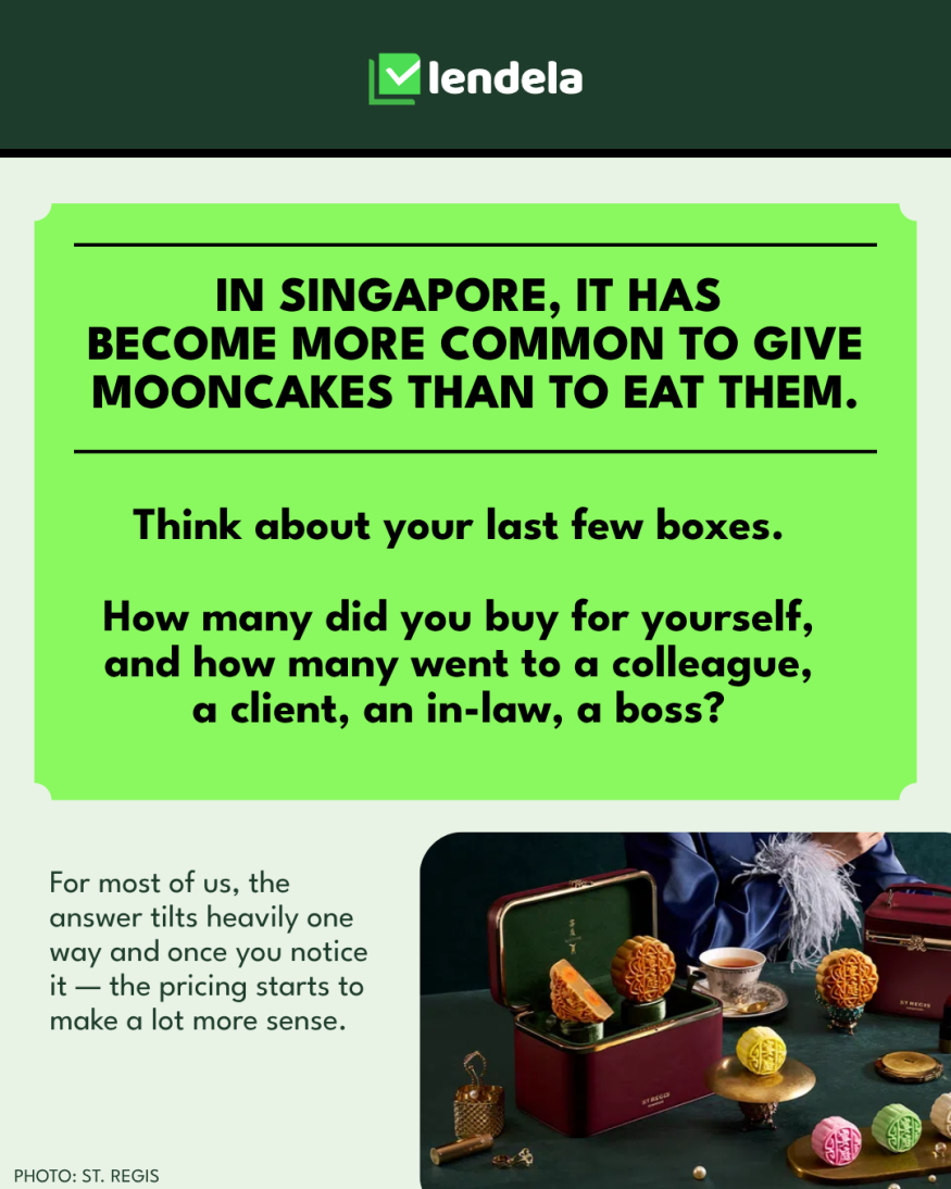 In Singapore it has become more common to give mooncakes than to eat them, with most boxes bought as gifts for colleagues, clients and family.